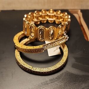 ♥️Elegant Gold and Silver Women's Bracelet Set